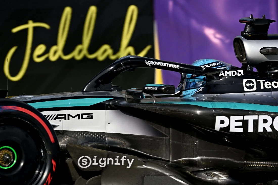 While the Jeddah Corniche Circuit has established the Saudi event on the racing calendar over the last five years, the future of motorsports is in Riyadh’s new city of Qiddiya. (AFP)