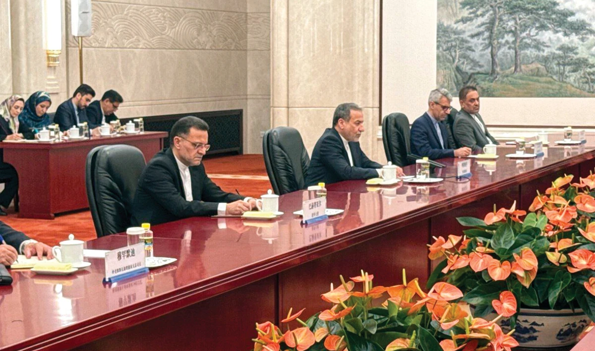 Iran’s Abbas Araghchi meets with Chinese officials in Beijing on Wednesday. (AFP)