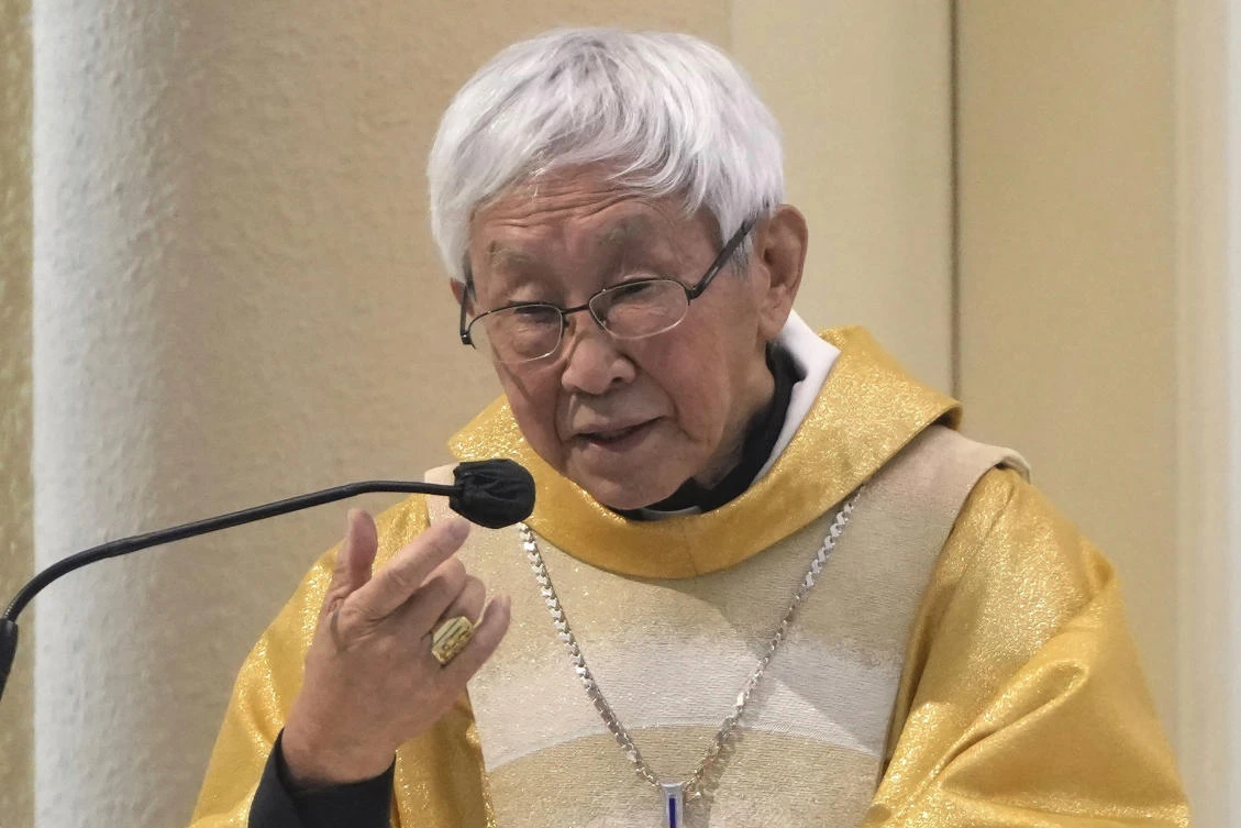 Hong Kong’s outspoken Roman Catholic Cardinal Joseph Zen was allowed to leave the southern Chinese city to attend Pope Francis’ funeral in Vatican City. (AP)