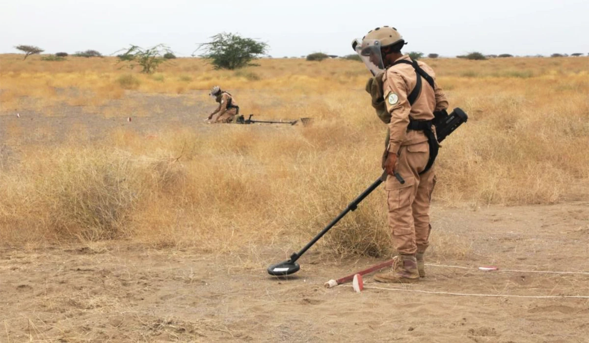The initiative trains local demining engineers and provides them with modern equipment. (Supplied)