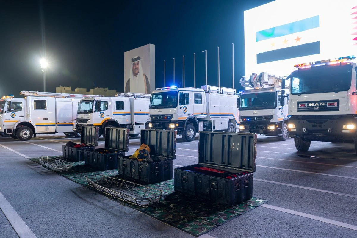 Qatar supplies Syria’s White Helmets with vehicles, logistical equipment