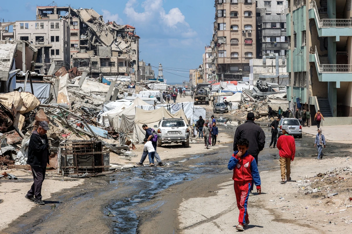 Netanyahu is now seeking to fulfill a more sinister goal — the forced transfer of millions of Palestinians in Gaza (File/AFP)