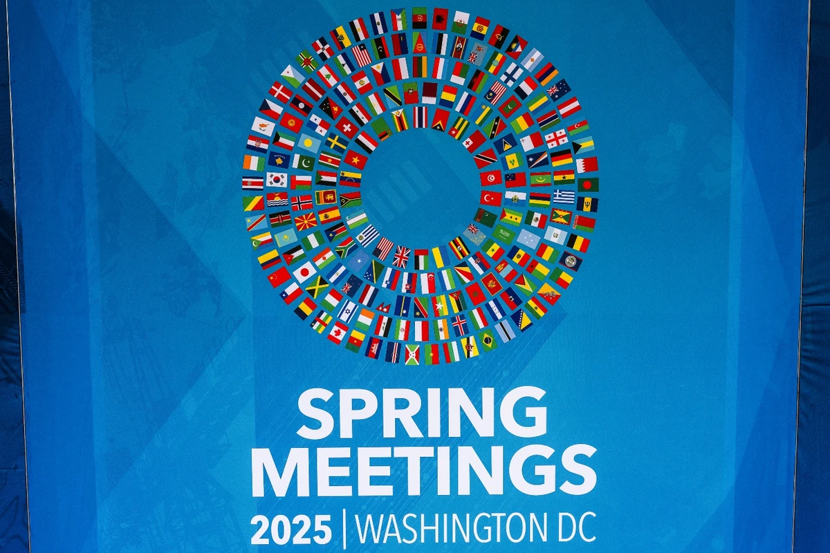 This year’s IMF and World Bank’s Spring Meetings stood out, coinciding with Trump’s “Liberation Day” tariffs (File/AFP)