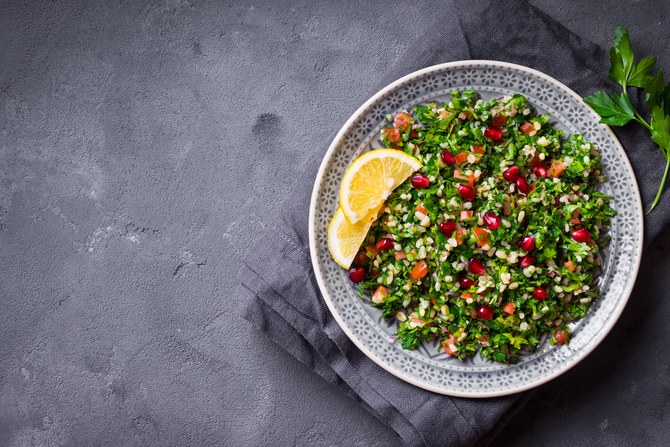 Grilled chicken with tabbouleh