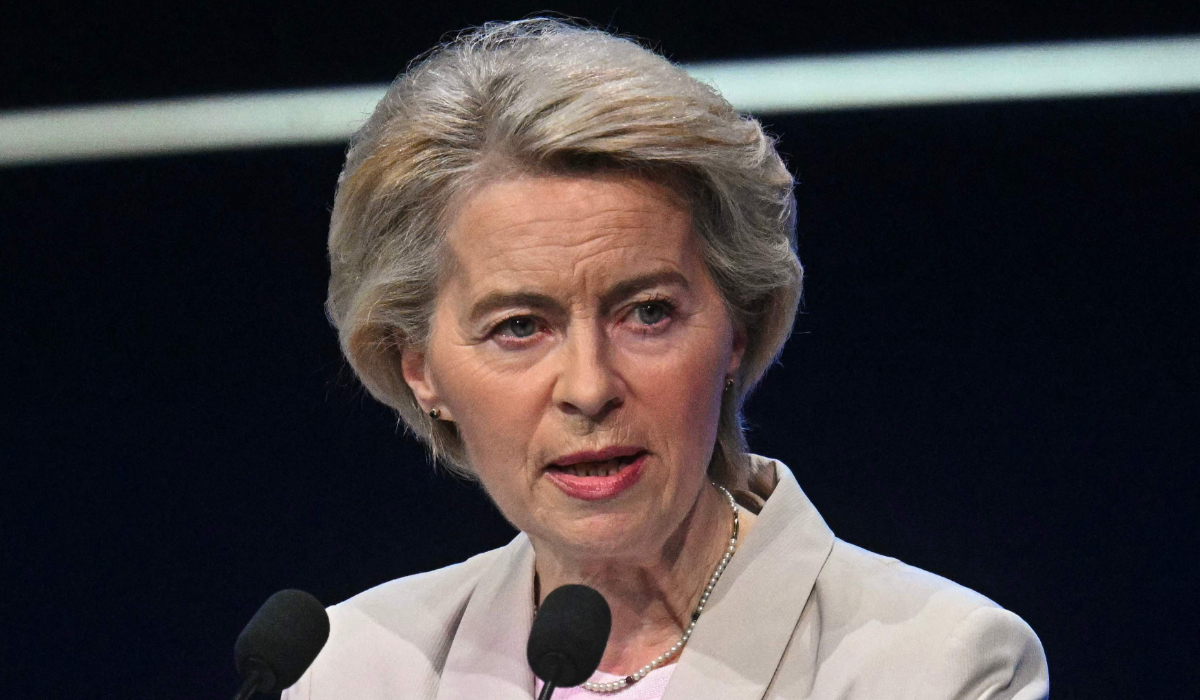 European Commission President and European People's Party (EPP) member Ursula von der Leyen. (AFP)