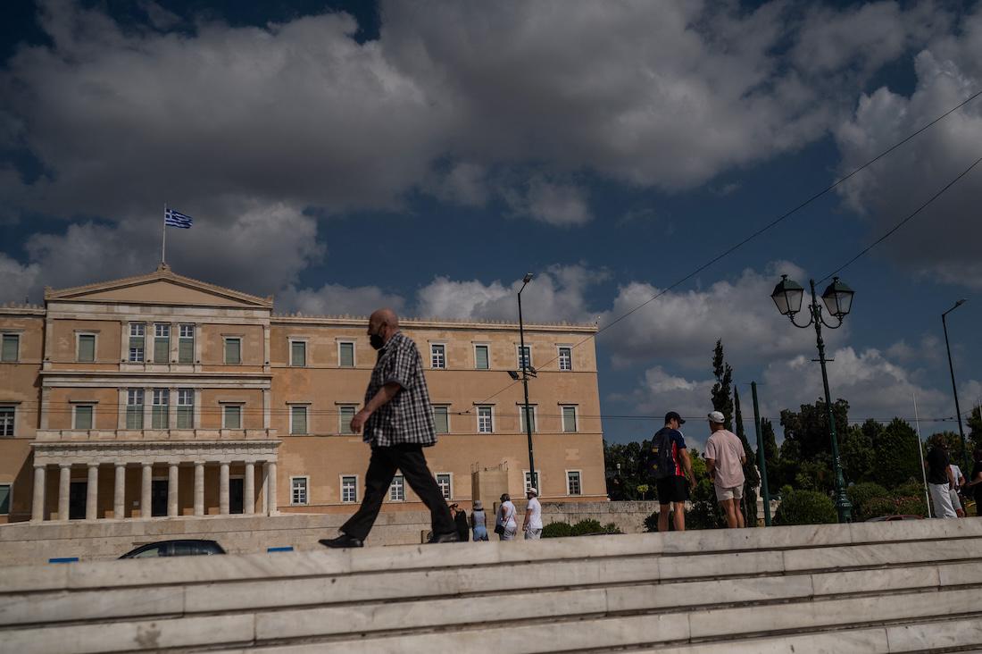 Greek parliament building in Athens. (File/AFP)