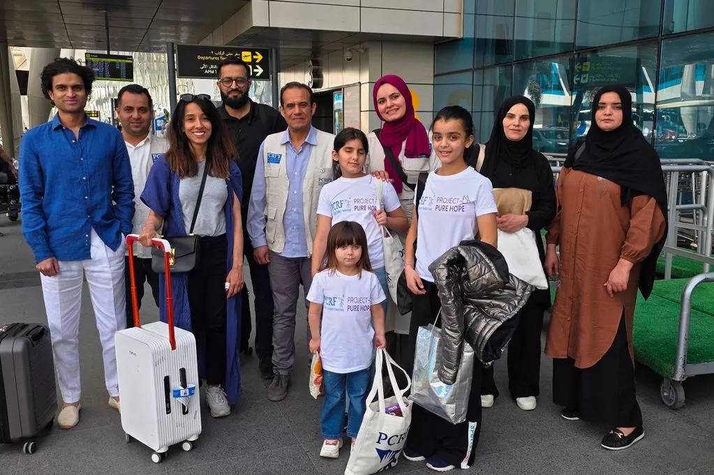 They flew from Egypt, where they have been living with complex conditions after Gaza’s healthcare system collapsed during Israel’s invasion. (IMAGE: PROJECT PURE HOPE)