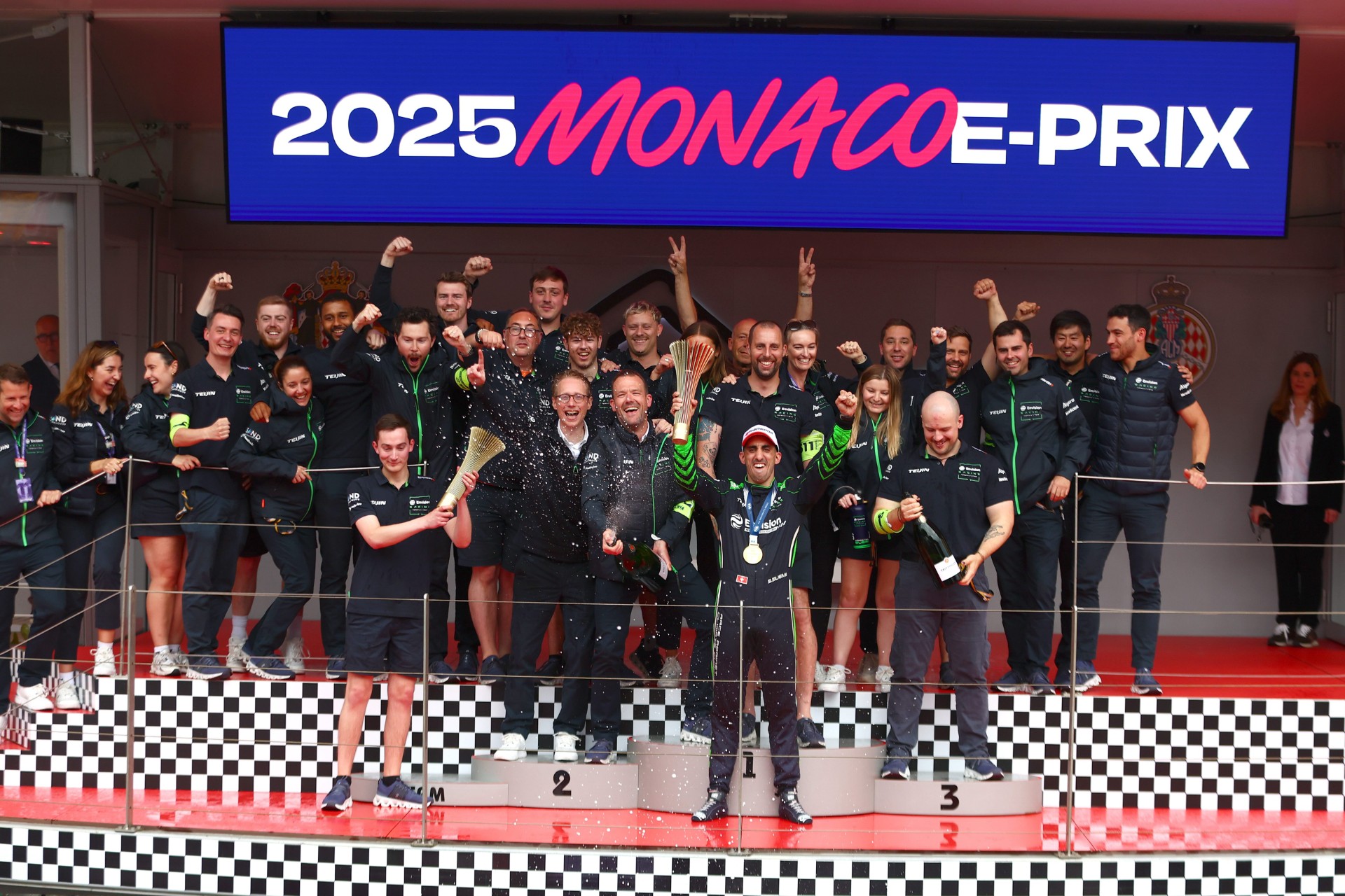 Envision Racing’s Sebastien Buemi claimed a long-awaited victory at the second Monaco E-Prix of the weekend on Sunday, ending a six-year winless streak and securing his third career triumph in the Principality in dramatic style. (Supplied)