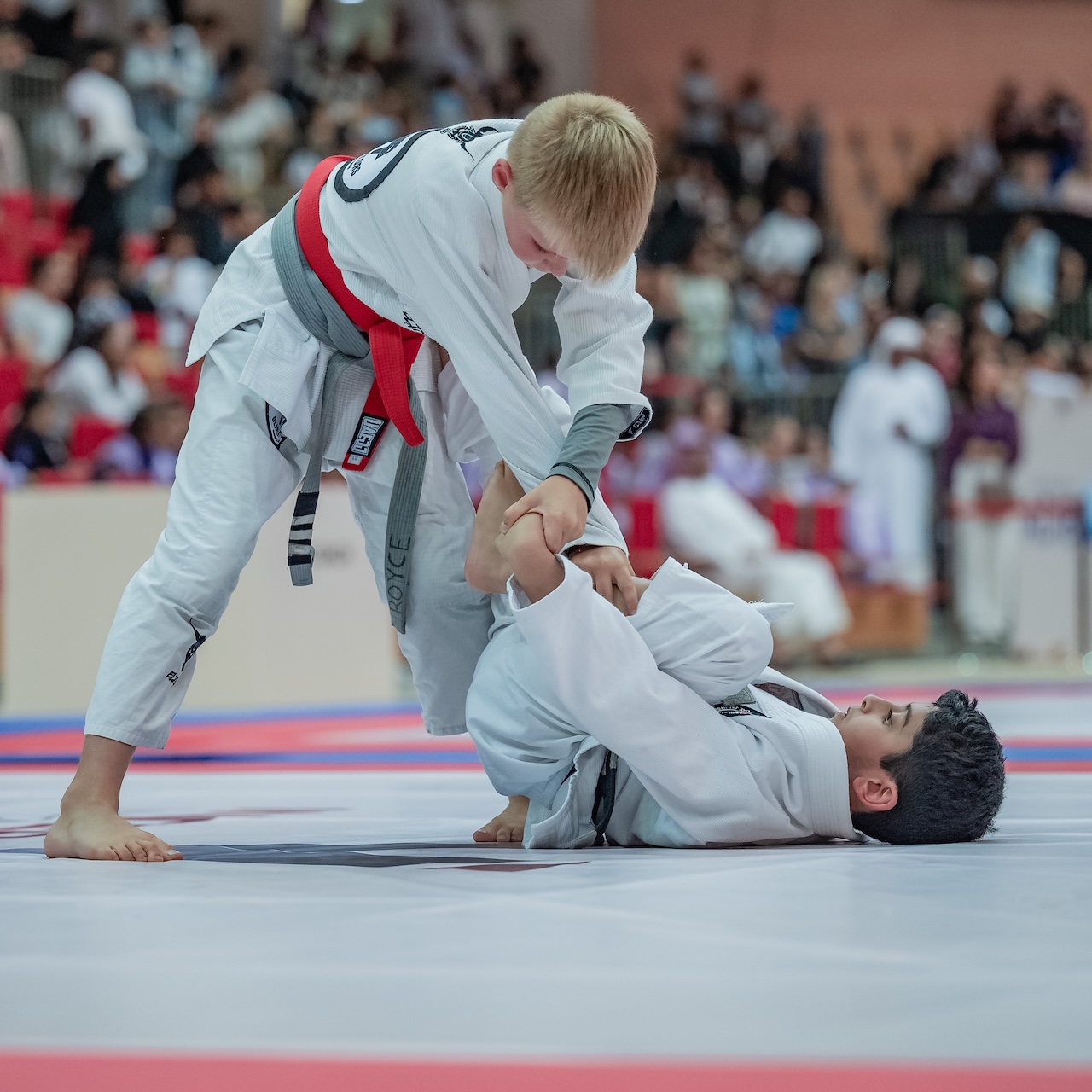 The third round of the Khaled bin Mohamed bin Zayed Jiu-Jitsu Championship concluded on Sunday with competition in the U-12 and Kids categories. (UAEJJF)
