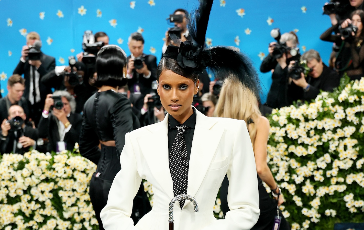 Imaan Hammam suits up for 2025 Met Gala
