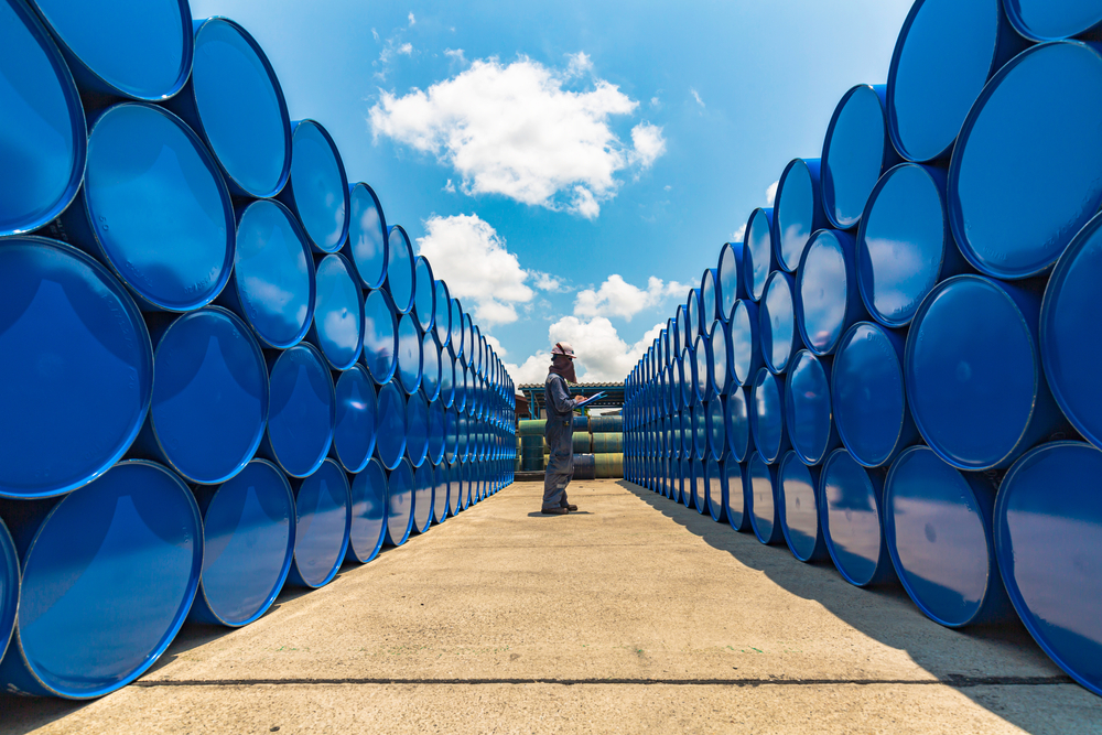 Brent crude futures were up 10 cents, or 0.2 percent, at $61.22 a barrel at 9:32 a.m. Saudi time. Shutterstock