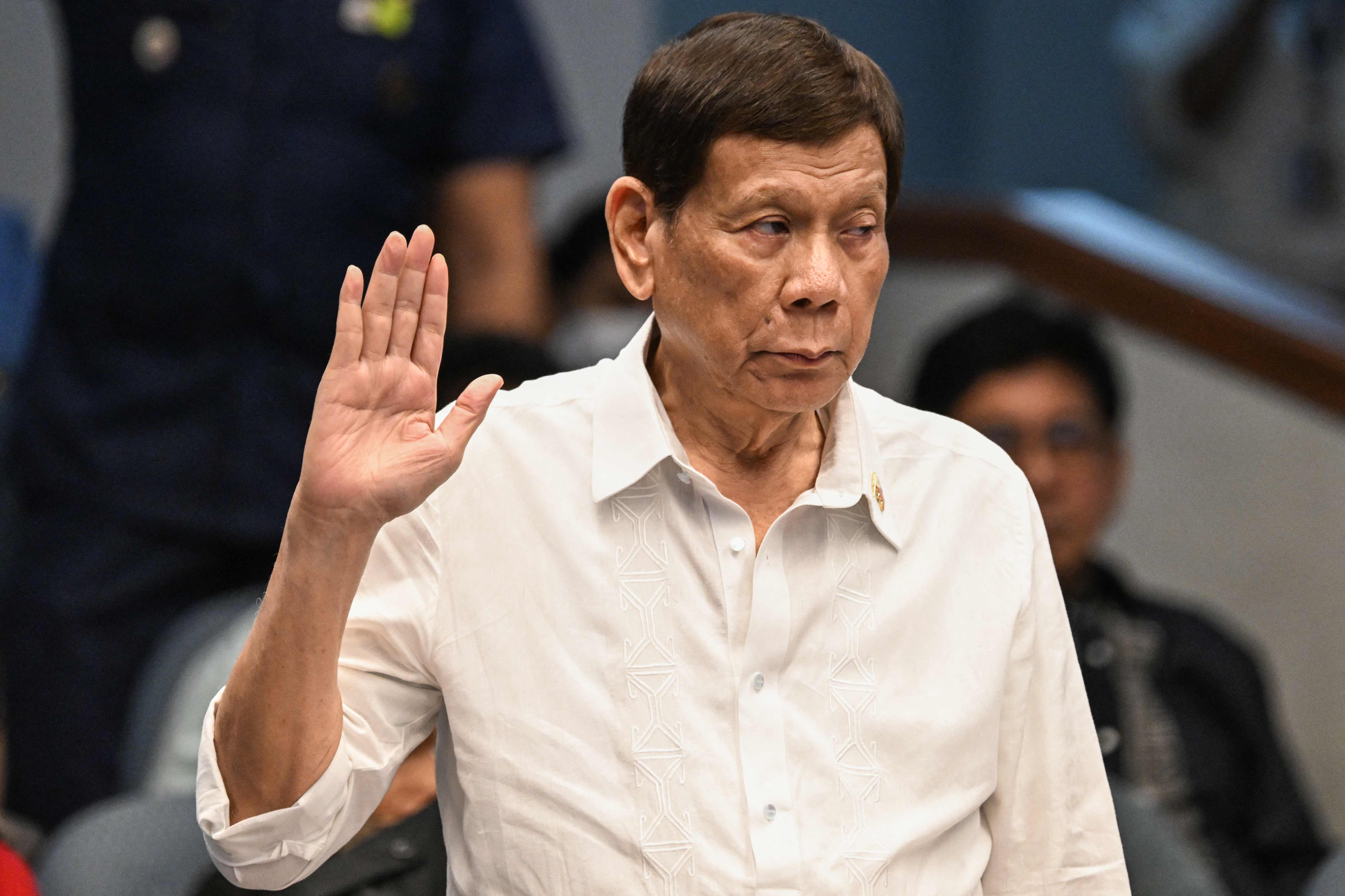 Ex President Duterte expected to win mayoral race. (AFP)