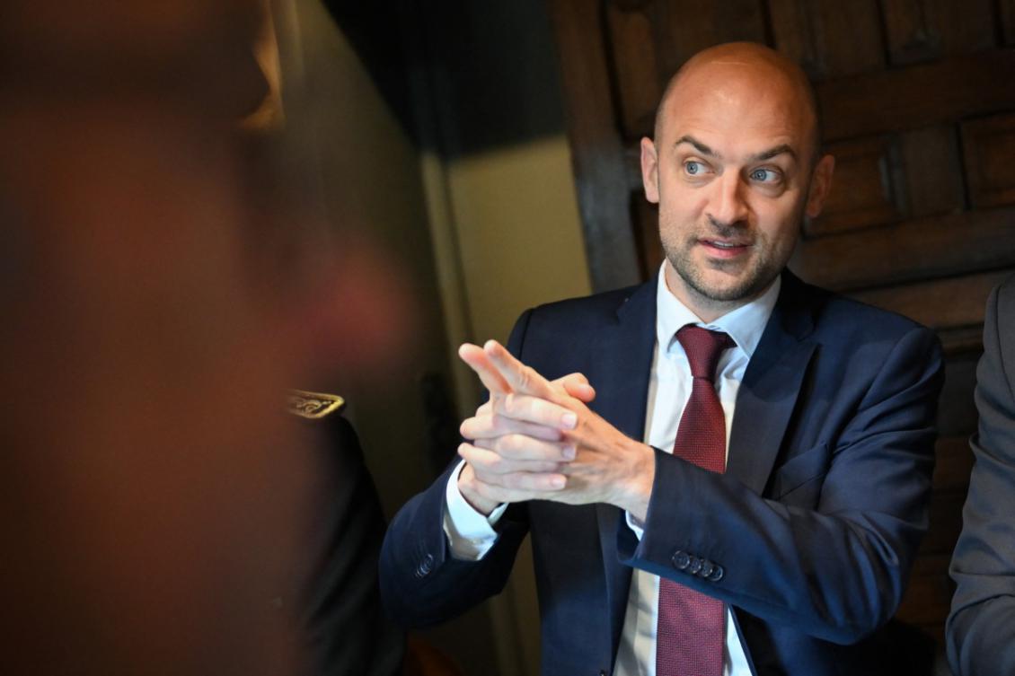 France's Minister for Europe and Foreign Affairs, Jean-Noel Barrot, in Pont-L’Eveque, northwestern France, on May 12, 2025. (File/AFP)