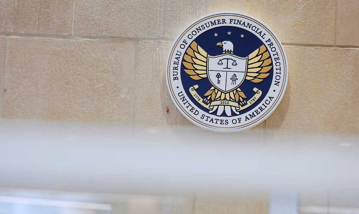 The seal of the Consumer Financial Protection Bureau (CFPB) is seen at their headquarters in Washington, DC, US. (Reuters/File)