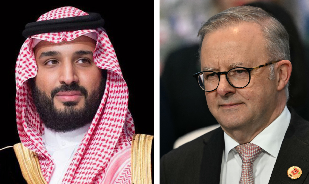 In a letter, the crown prince wished the prime minister success in his duties and the Australian people further progress and prosperity. (SPA/AFP)