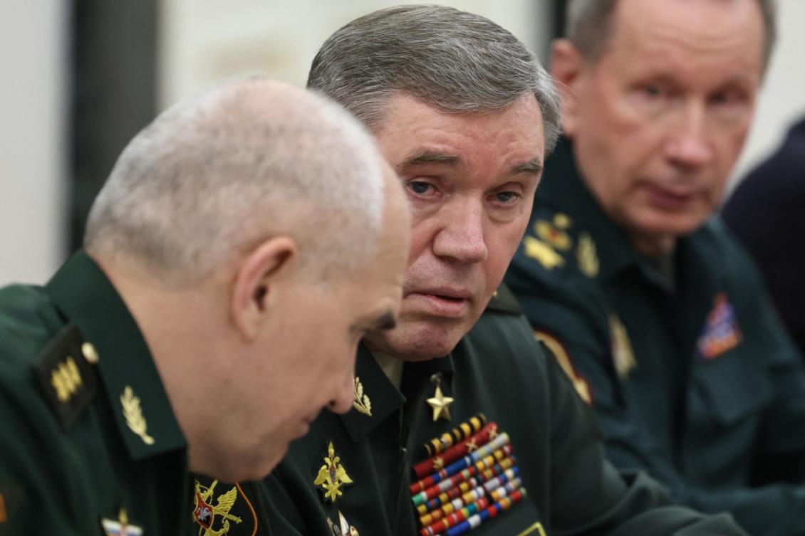 Russia's Chief of Staff Valery Gerasimov attends a meeting on the upcoming direct peace talks with Ukraine, set to be held in Istanbul, chaired by Russian President in Moscow on May 14, 2025. (File/AFP)