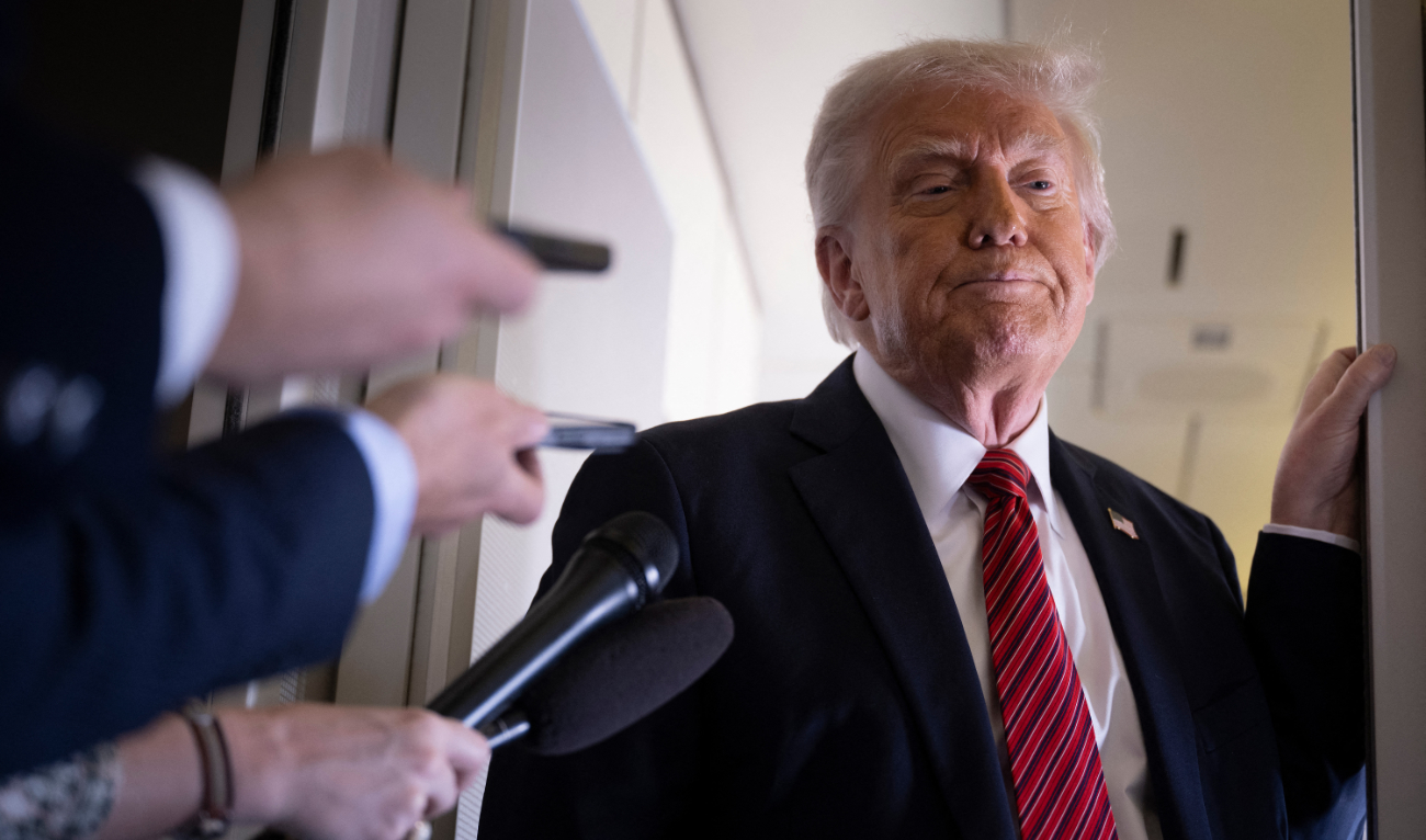 US President Donald Trump said on Thursday he urged Apple to manufacture its products in the US instead of India, where the US tech giant has said it would be shifting production after US tariffs on China. (AFP)