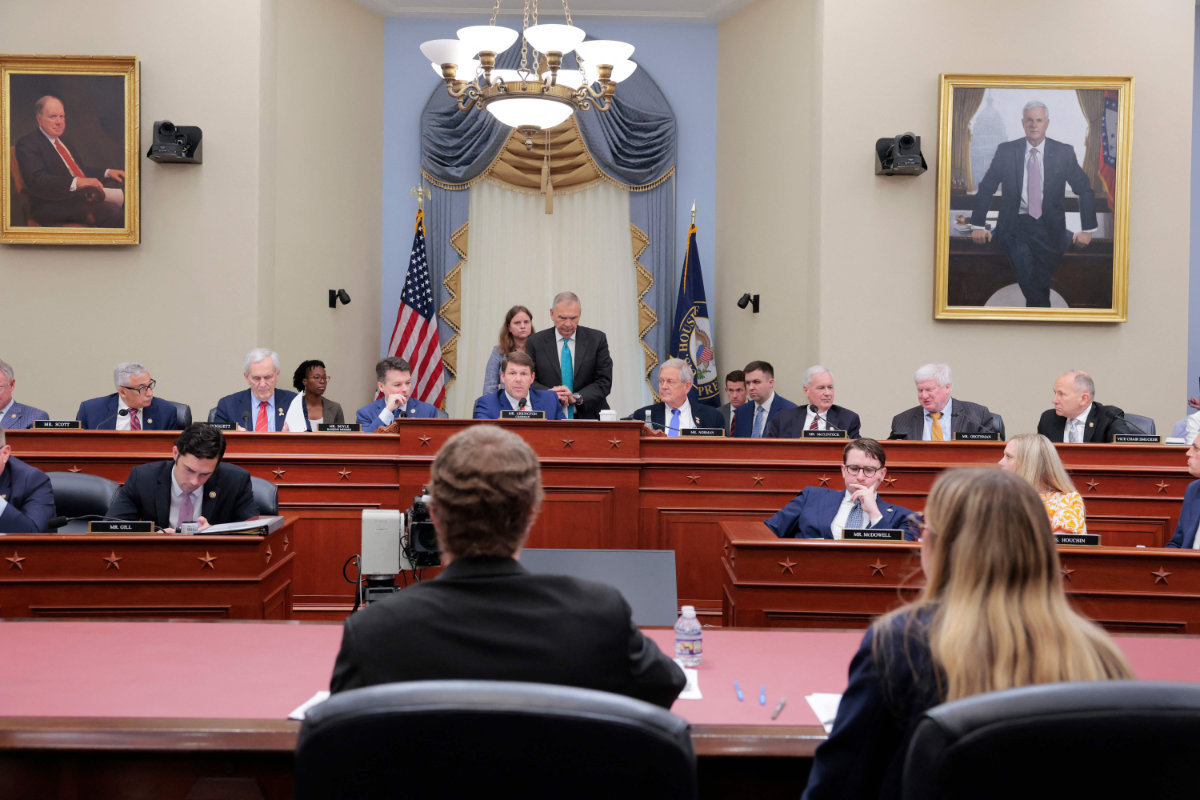 Members of the US House Budget Committee attend a meeting on May 16, 2025 to consider House Republicans’ reconciliation bill, which includes US President Donald Trump's proposed tax and spending cuts. (Getty Images via AFP)