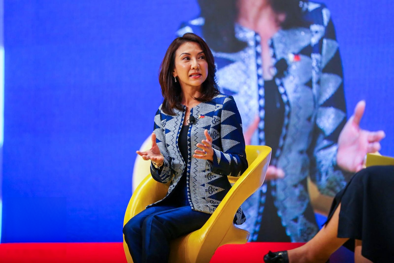 Philippine Tourism Secretary Christina Frasco speaks at the SKIFT Asia Forum 2025 held in Bangkok on May 15, 2025. (Department of Tourism)