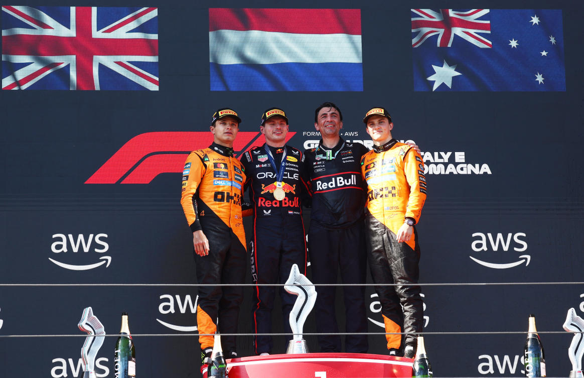 Red Bull driver Max Verstappen wins F1’s Emilia-Romagna Grand Prix to end Piastri’s streak