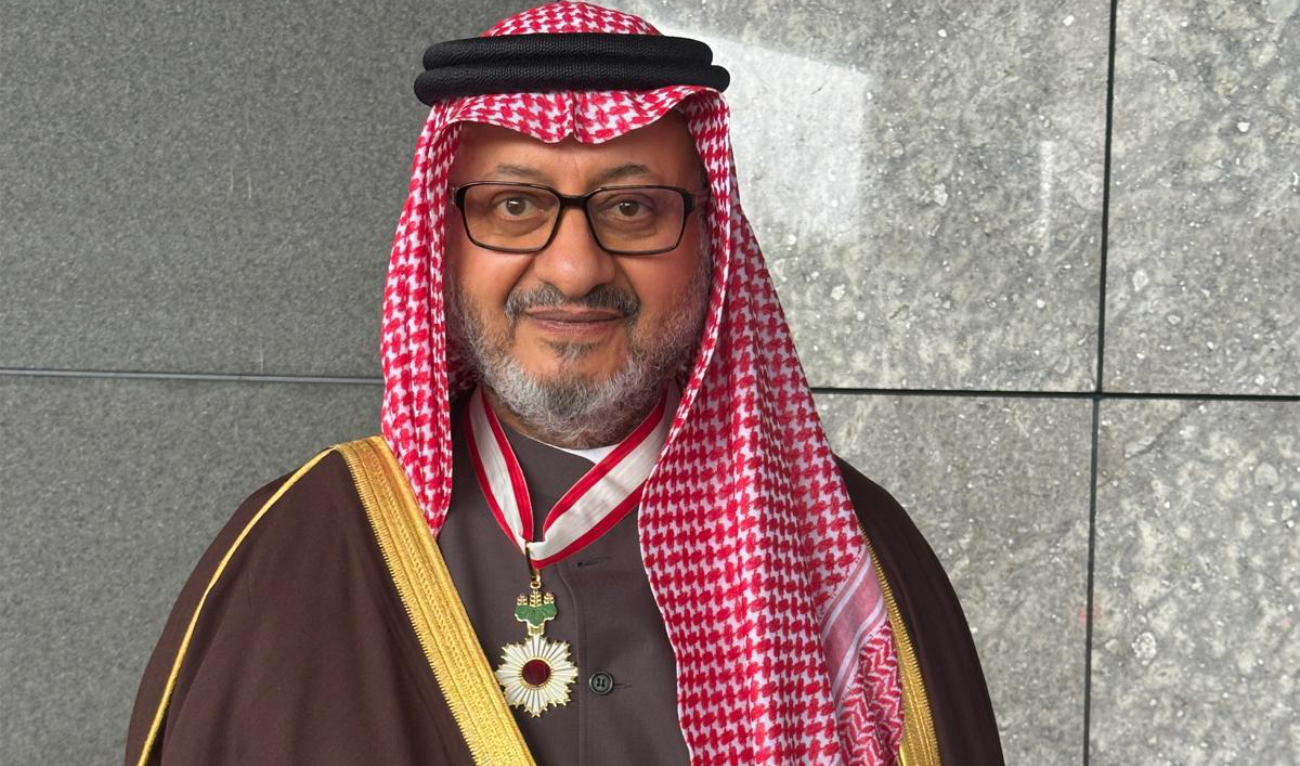 The former governor of the Saudi General Investment Authority received Japan’s Grand Cordon of the Order of the Rising Sun last month. (Supplied)