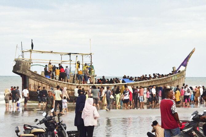 UN, families and lawyers of more than 40 Rohingya refugees in India allege that they have been forced off an Indian navy ship this month near the shores of Myanmar with only life jackets (AP/File)