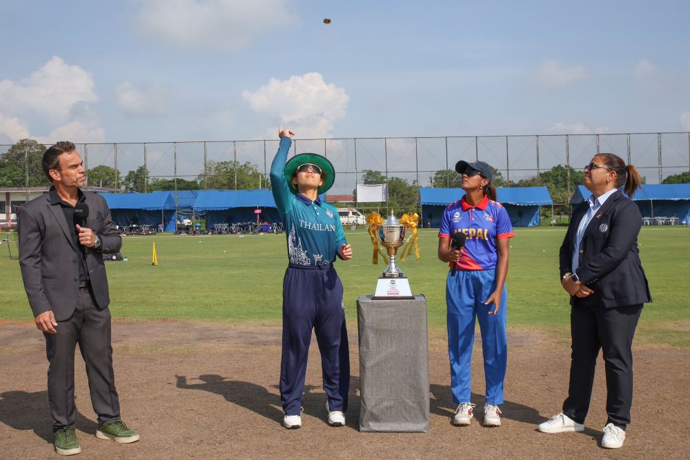 Nepal won the toss and chose to bowl first. (X/@CricketNep)