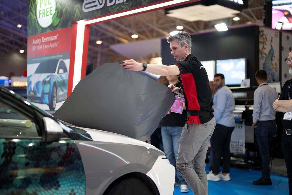 Live car wrapping, real-time product demos and the new Label, Saudi Signage expo promises an engaging visitor experience for three days. (AN Photo/Rashid Hassan)