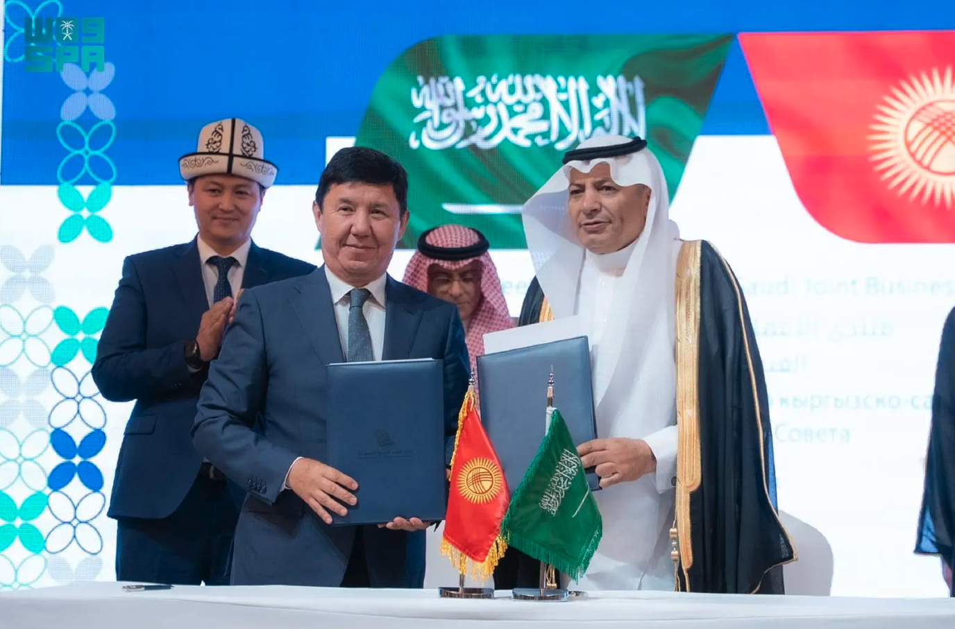 The signing ceremony took place on the sidelines of the Saudi-Kyrgyz Business Forum in Bishkek. SPA