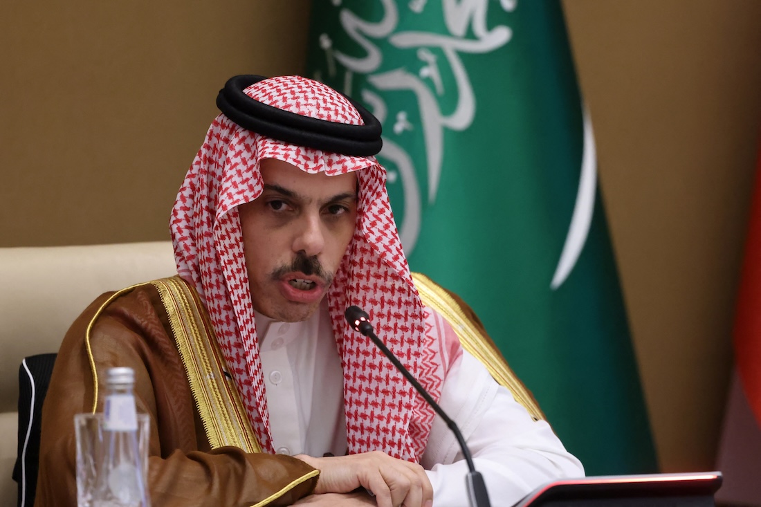 Saudi Arabia's Foreign Minister Prince Faisal bin Farhan al-Saud. (File/AFP)