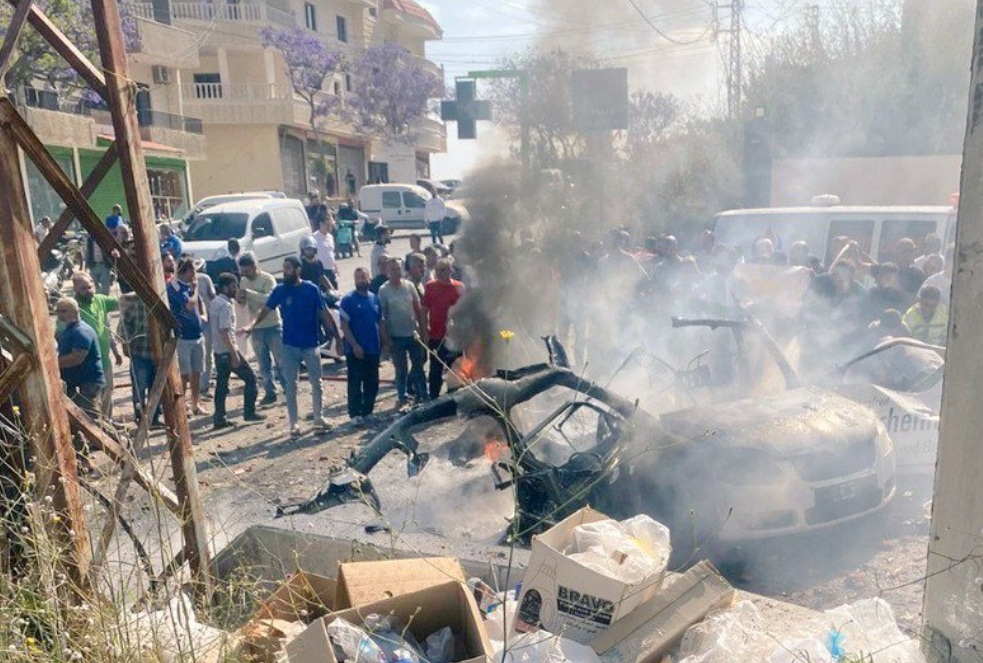 Lebanon's health ministry said Israeli strikes killed two people in the south on Wednesday, the latest attacks despite a ceasefire between Israel and Iran-backed militant group Hezbollah. (X/@revolt_hanzalah)