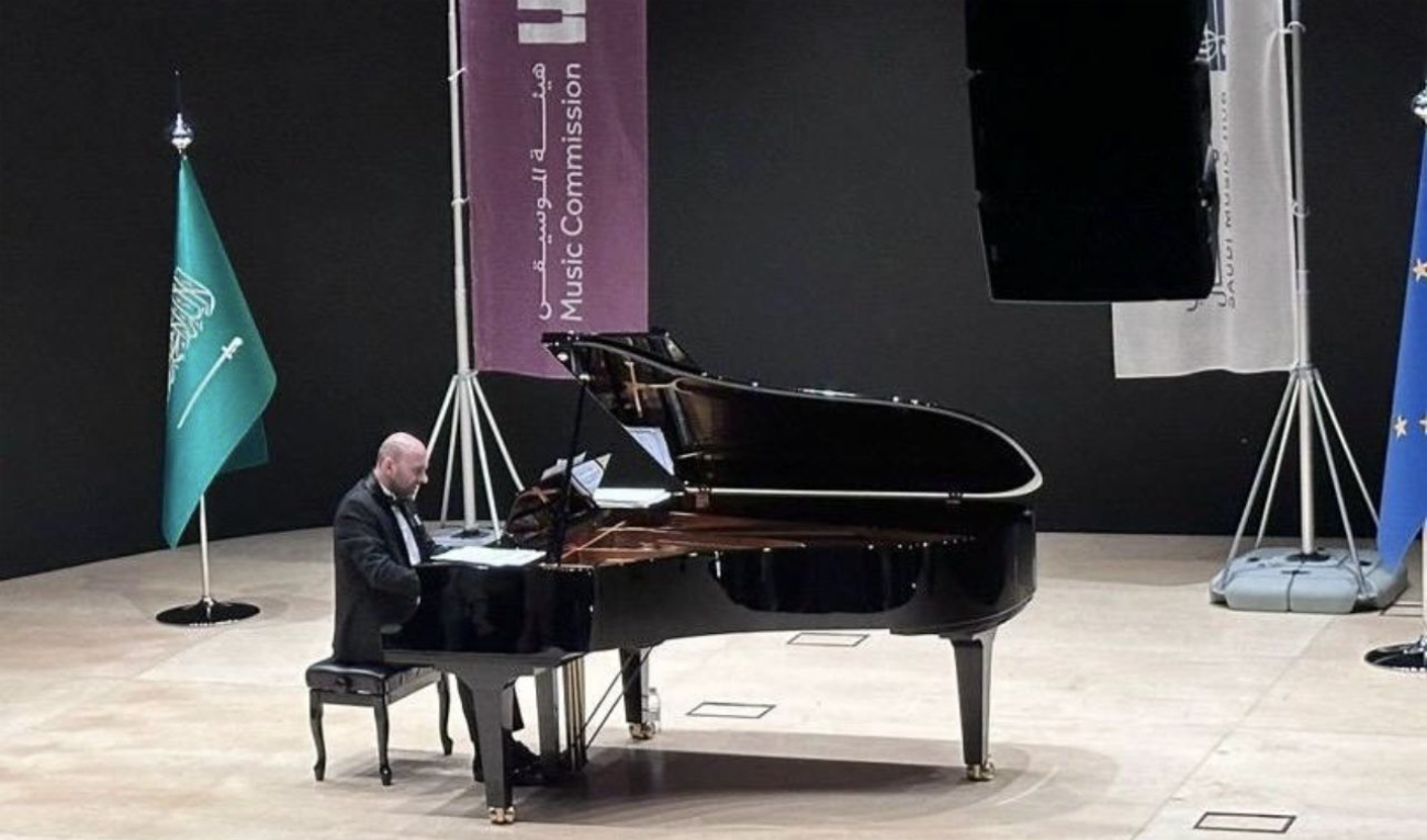 The pianist is renowned internationally for his artistic excellence and his commitment to spreading classical music throughout the world. (X/@EUAmbGCC)