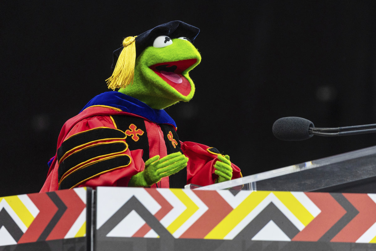 ‘Leap together,’ Kermit the Frog says in commencement address at University of Maryland graduation