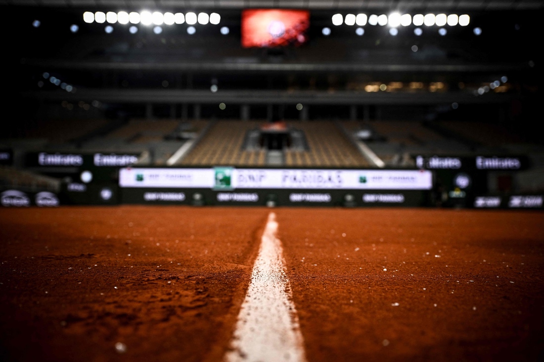 A photo of the French Open 2025 tennis tournament court at the Roland Garros Complex in Paris, France. (AFP)