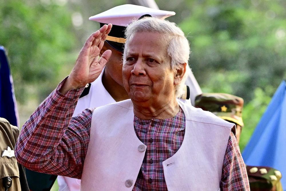 Bangladesh’s Muhammad Yunus reported threat to stand down comes after thousands of supporters of the powerful Bangladesh Nationalist Party rallied in Dhaka on Wednesday. (AFP)