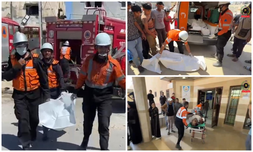 A pediatrician working in southern Gaza has lost nine of her 10 children in an Israeli air strike that hit her family home, in what fellow medics have described as an “unimaginable” tragedy. (Screenshots/Palestinian Civil Defense)