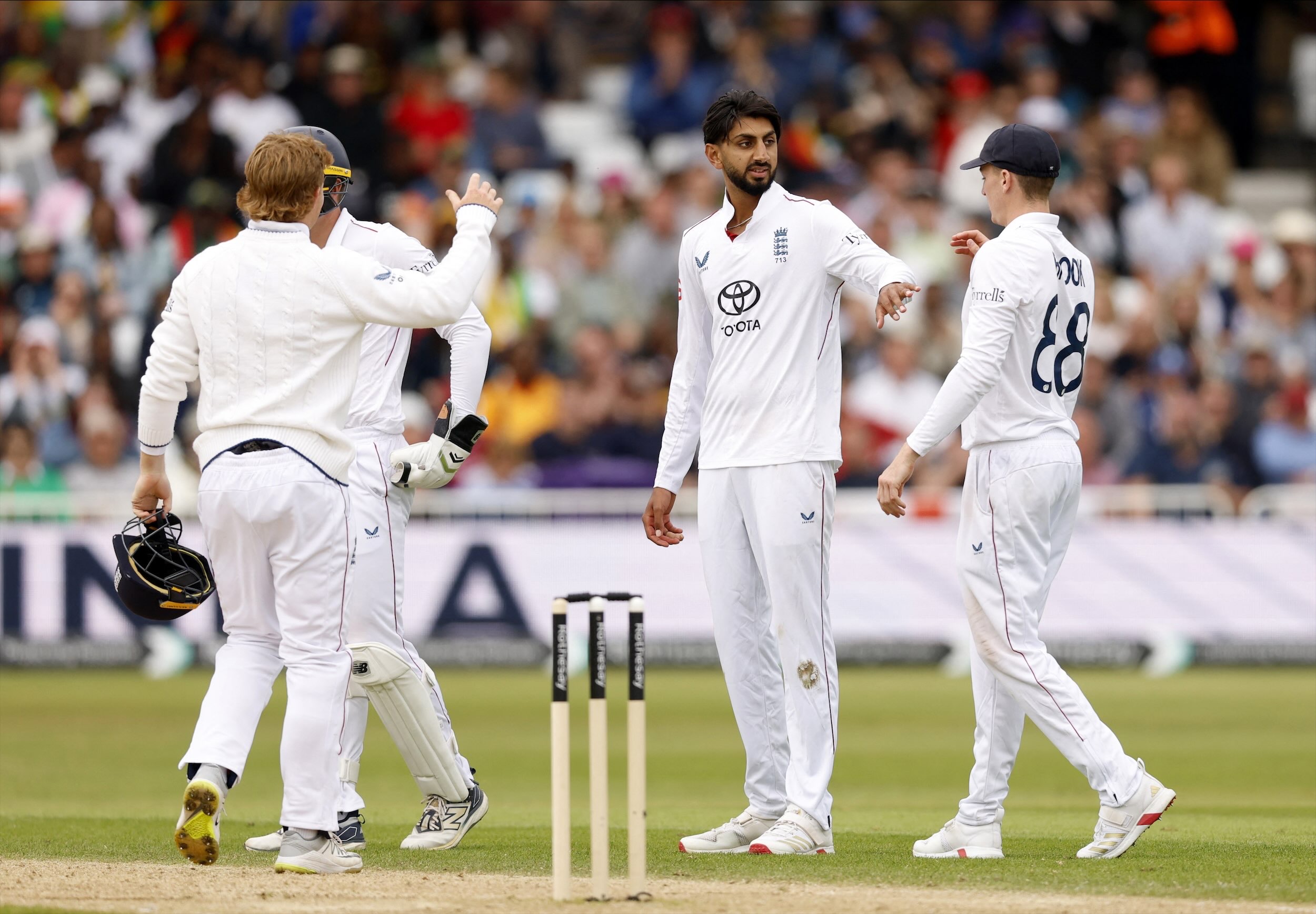 Bashir: “The (England) boys and backroom staff make you feel 10 foot tall.” (Reuters)