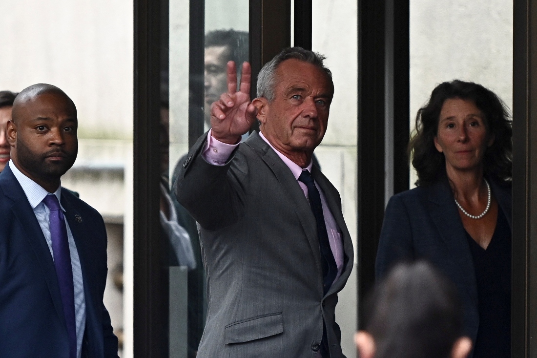 Health and Human Services Secretary Robert F. Kennedy Jr. arrives to a meeting with Health Minister Mario Lugones in Buenos Aires, Argentina. (AFP)