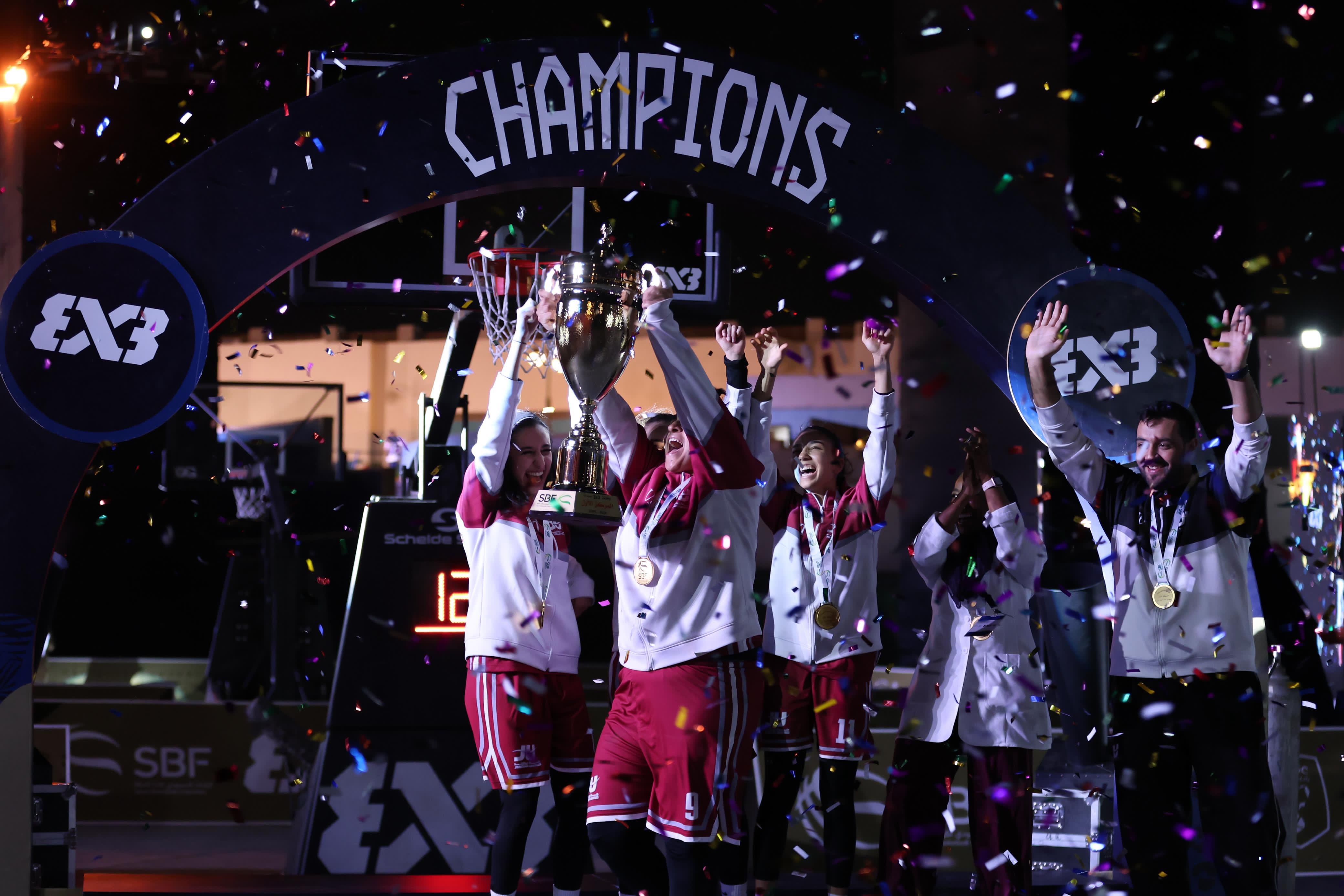 Jeddah United crowned champions of Saudi 3x3 Women’s Basketball Tournament. supplied