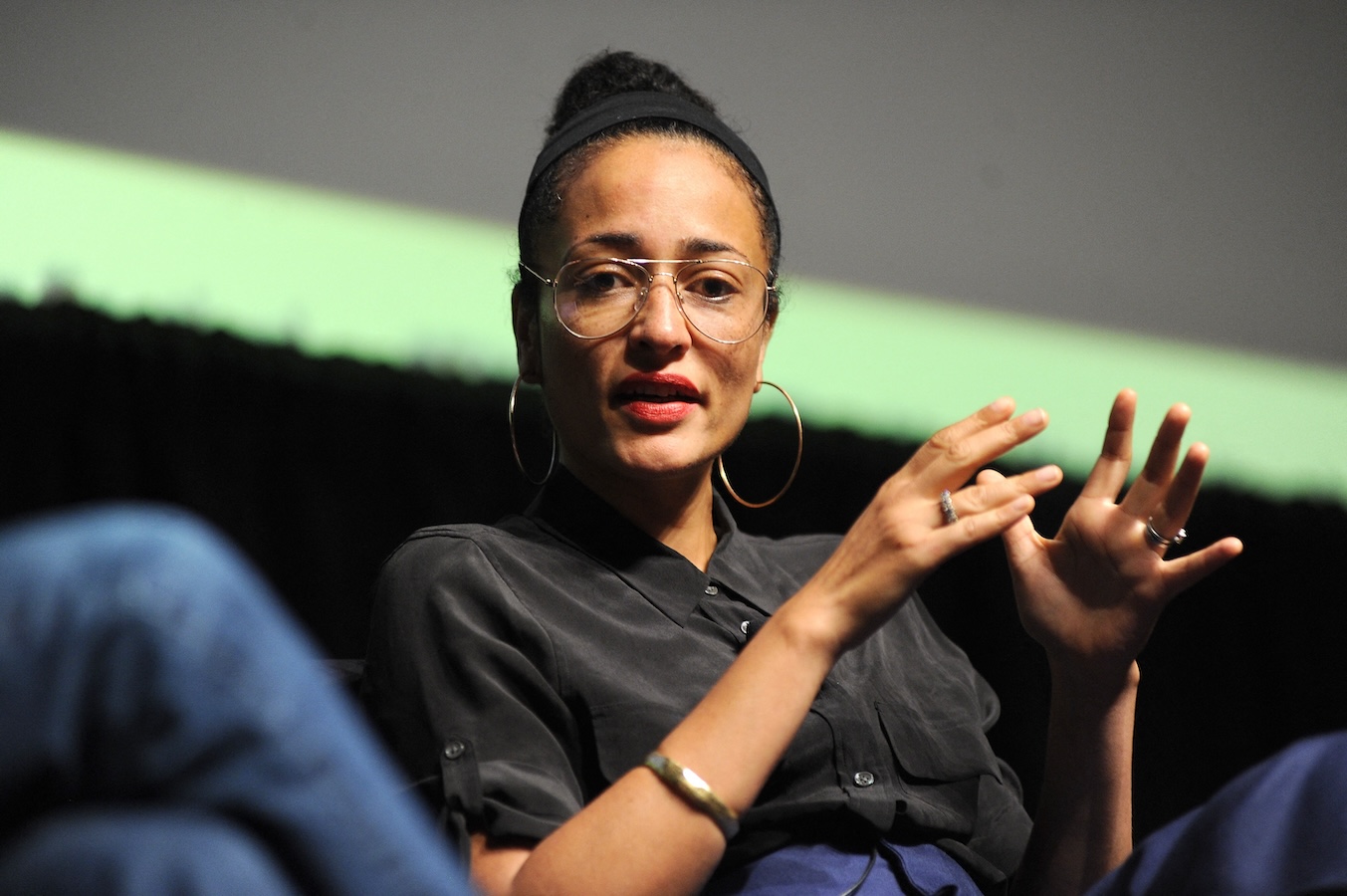 Zadie Smith was among 380 writers and organizations who have signed an open letter condemning Israel’s war on Gaza, describing it as genocidal and calling for an immediate ceasefire. (AFP)