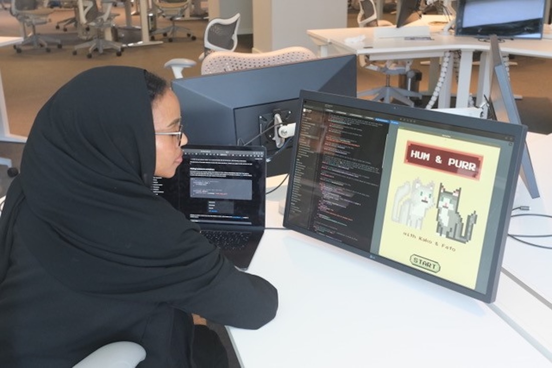 Yomna Eisa was named one of the top 50 winners of a global coding competition held by Apple. (Supplied)