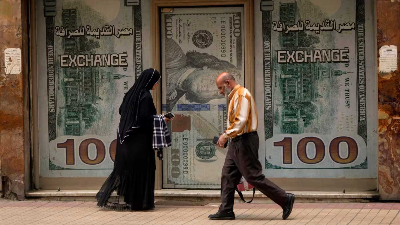 An IMF team visited Egypt from May 6 to May 18 as part of its fifth review of an $8 billion financial support agreement signed in March 2024. File/AP