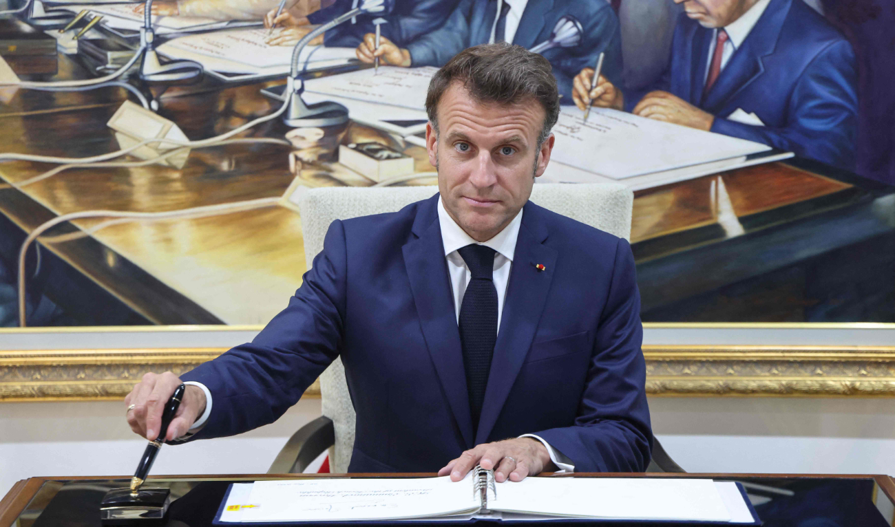 French President Emmanuel Macron. (AFP)