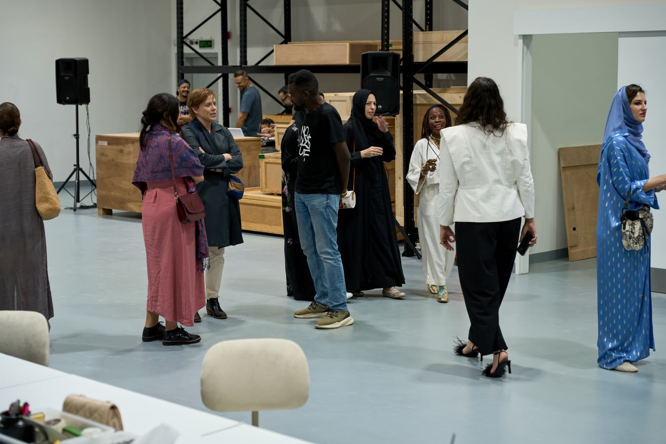 Guests at the launch of The Art Storage by ATHR in Jeddah. Supplied