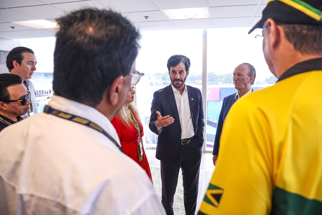 FIA President Mohammed Ben Sulayem pictured during a recent meeting with FIA Americas member clubs