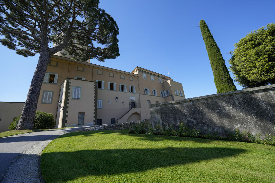 A view of the Papal Palace in Castel Gandolfo, some 30 kilometers southeast of Rome, Saturday, May 29, 2021. (AP/File)