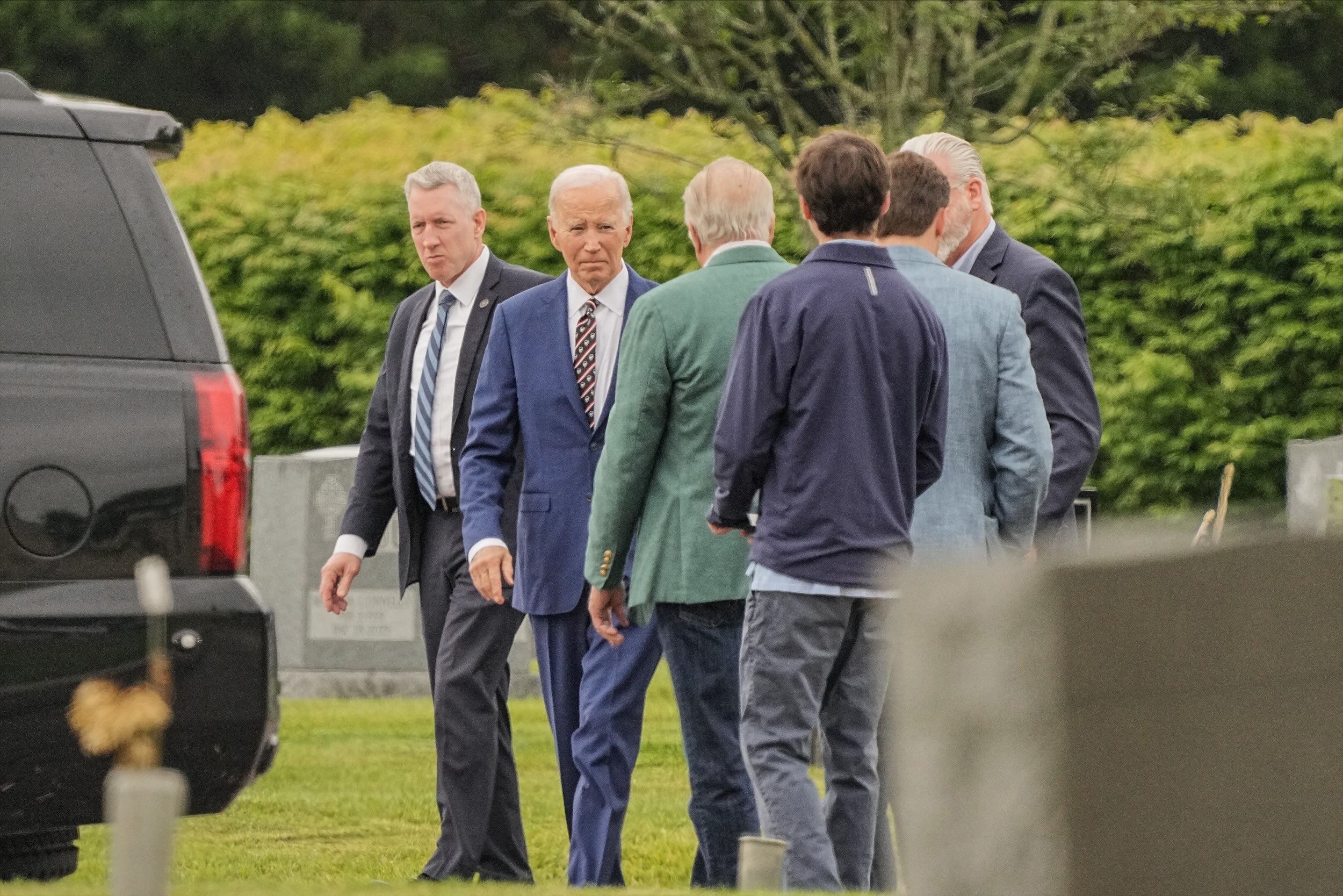 But Biden told reporters: “We’re all optimistic about the diagnosis. As a matter of fact, one of the leading surgeons in the world is working with me.” (Reuters)