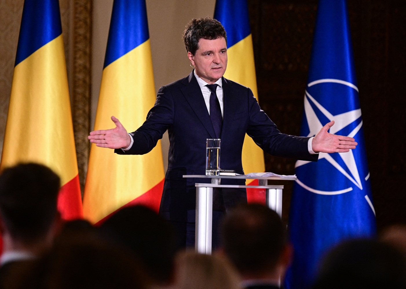 New President-elect Nicusor Dan claimed that the election was a battle between “a pro-Western and an anti-Western Romania” (AFP)