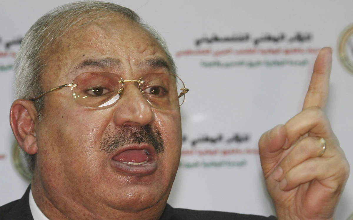 Talal Naji, the leader of the Popular Front for the Liberation of Palestine-General Command, in Damascus on Jan. 21, 2008. (AP/File)