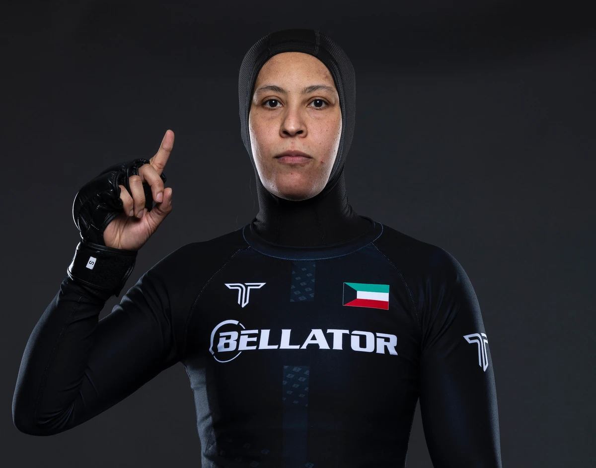 Undefeated Kuwaiti MMA fighter Eman Almudhaf (Credit: PFL)